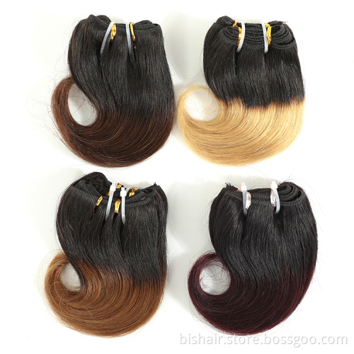2021 New Year gifts affordable price on natural hair extensions packed hair bundles with closure